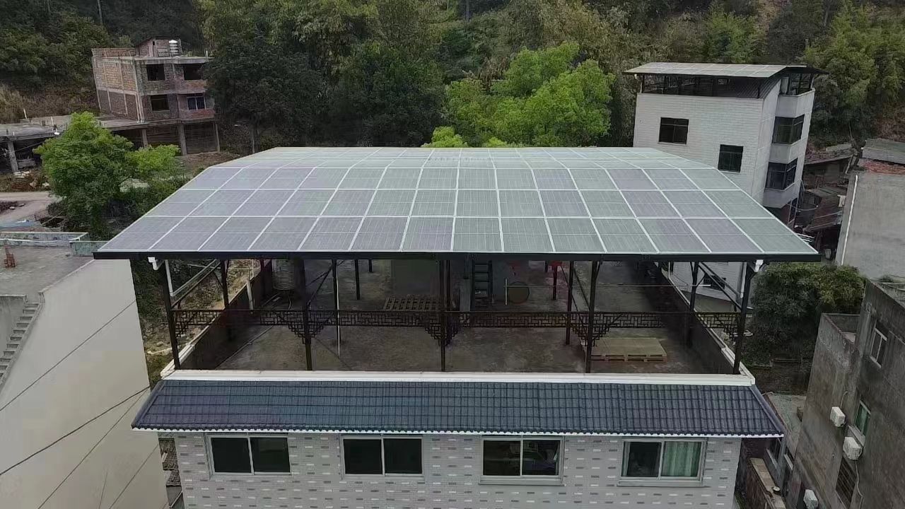 温州15kw+10kwh自建别墅家庭光伏储能系统